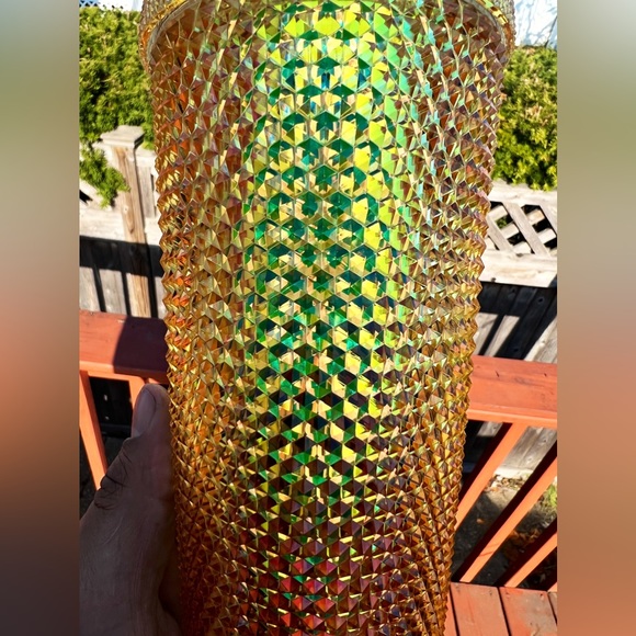 Starbucks Inspired 24oz Gold Bling Studded Tumbler - Picture 5 of 13
